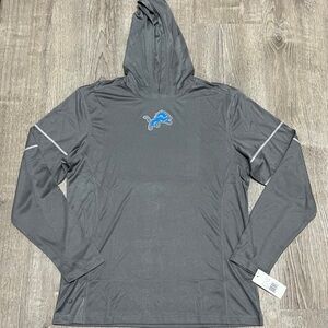 Detroit Lions unisex Gray Hooded shirt